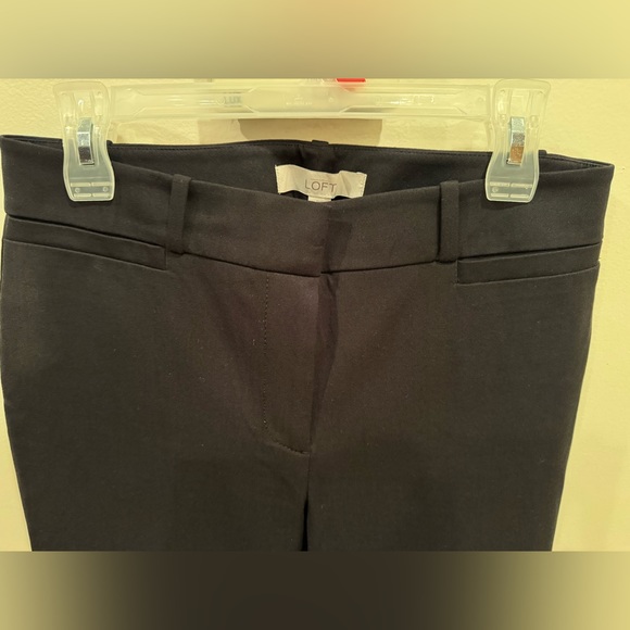 Loft Kate Pants/50% Cotton-44% Rayon/Mid-Rise/Black/Size 6/Office/ Dressy/EUC - Picture 3 of 13